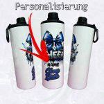 Trinkflasche/Tumbler 2 Aufsätze Cup 20oz - Cheer Pack Splash PERSONALISIERUNG